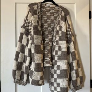 Talulah checkered cardigan